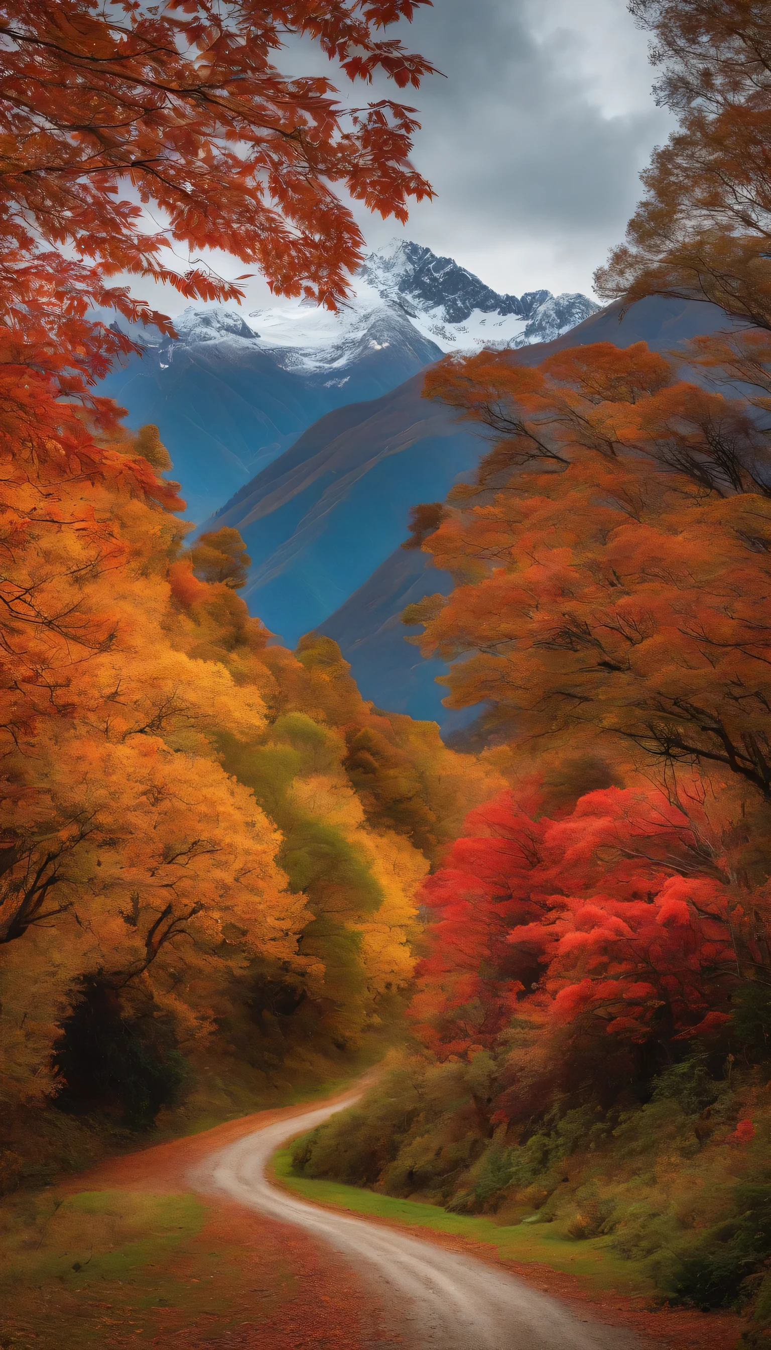 Southern Alps、Autumn leaf season