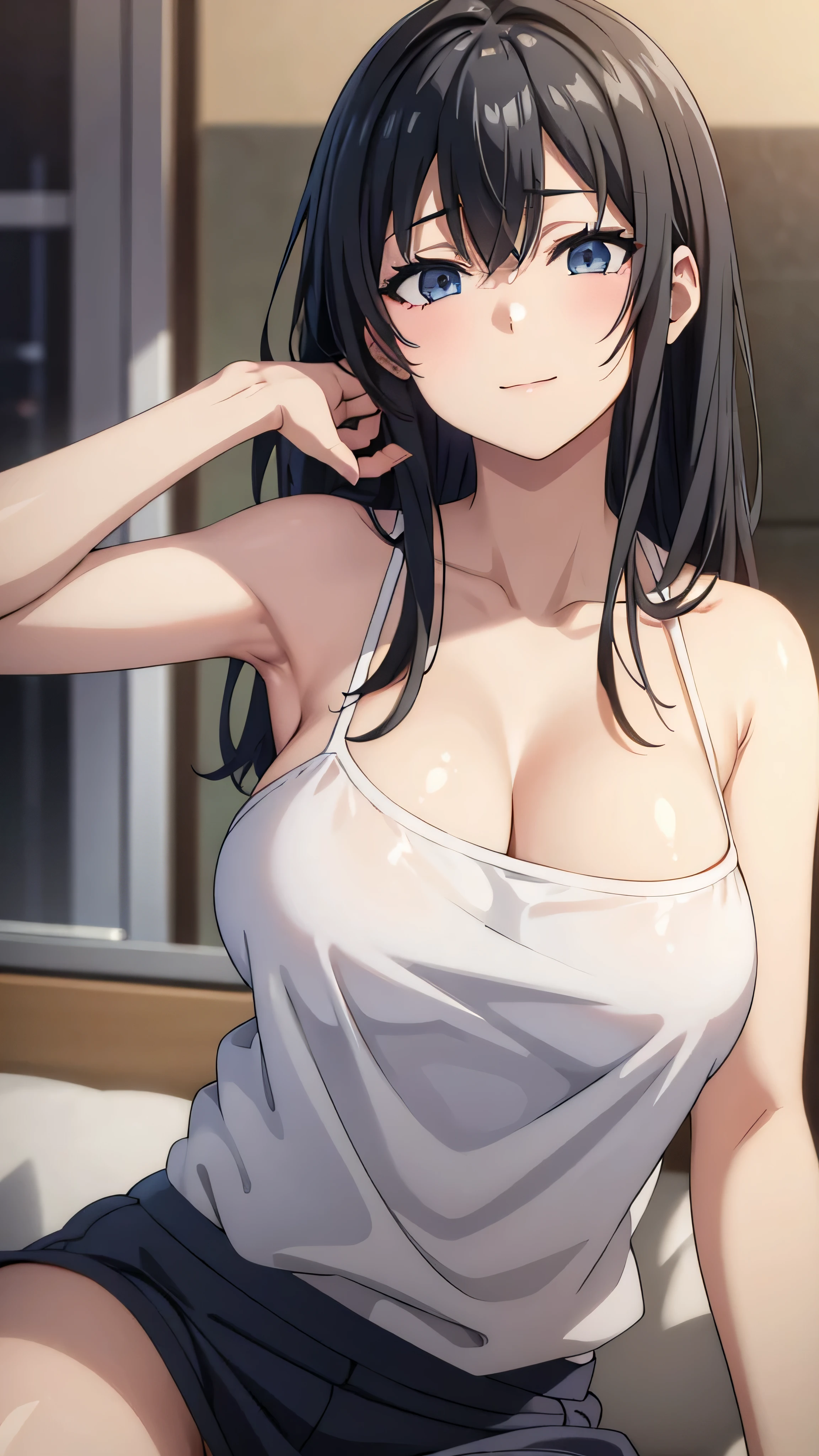 (((masterpiece))),fuyumi itadori, Anime girl characters, 1girl, solo, looking at viewer, medium hair, cleavage, closed mouth, collarbone,Naked, tall girl, horny, big ass, beautiful face,Charming, anime visual of a cute girl, screenshot from the anime film, & her expression is solemn, ahegao face, in the anime film, in an anime, anime visual of a young woman, she has a cute expressive face, still from anime, perfect breasts, she is tall, All bodies visible, ahegao face, the face is ahegao, she is horny, A perverted face, she so perverted, she smile so perverted, hd picture, 4k quality, details of the face is so good, bigger breasts,