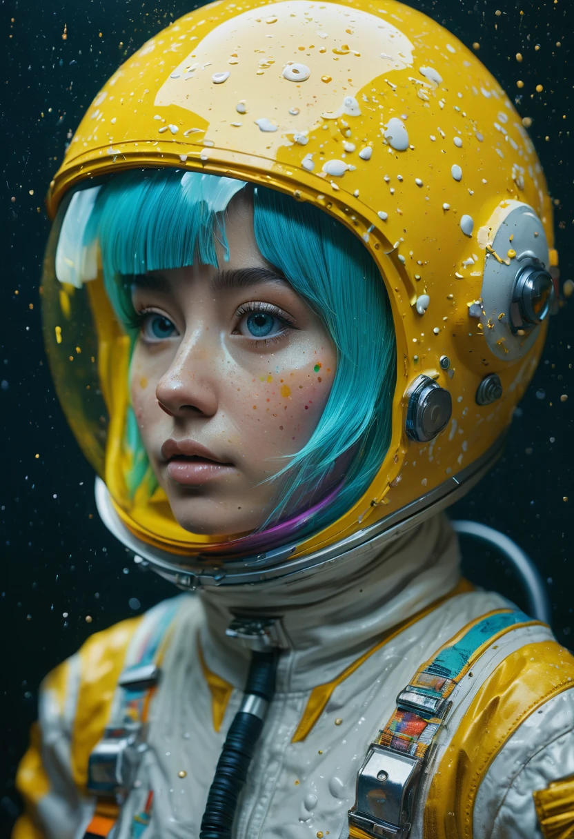 8K, ARTISTIC photogrAphy, best quAlity, mAsterpiece: 1.2), A (potrAit:1.2) Don Bluth Style  ASTRONAUT nude yellow Toon Doll, full body RAW candid cinema, cyan hair, 16mm, color graded portra 400 film, remarkable color, ultra realistic, sad admosphere, dark lighting, oppressive atmosphere, depressive colors, kodak portra 400, photograph,r, Natural Light,  Pinhead lighgts, blur reflection, Brush Strokes, Smooth, abstract, Splatter, Oil On Canvas, rainbow colors, fractal isometrics details bioluminescens : a stunning realistic photograph of wet bone structure, 3d render, octane render, intricately detailed, titanium decorative headdress, cinematic, trending on artstation | Isometric | Centered