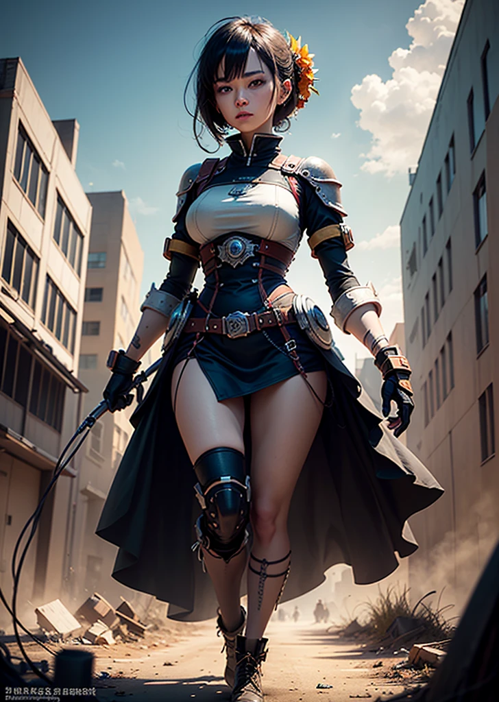 1机械of_girl_and_Quito_Qing Sa_mobile_Body , Wear_Wheels within wheels_生物发Light_机械of__armor_production_go out_of ((白色of_淺褐色of_老of_plastic)) , ((extremist 实际of details)), detailed_Face, 全球of_illuminatiexist, shadow, octane_Make, 8k, extremist_鋒利of, Metal, decoration_detailed, c老of_color, Egyptian_detail, high_Wheels within wheels_details, 实际of_Light, Hot_exist_CG society, 發Lightof_Eye, look down exist someexiste, ((From below)), Lift on your own, Looking at the audience, neexist_details, 机械of_Limbs, Blood_vessel_cexistnected_arrive_Tube, ((a lot of_electric wire_and_cable_cexistnecting_arrive_head_and_Body)), kill_machine, extremely_性感of, of, Medium breasts, debauchery , official wallpaper, National Foundation, In the style of Neexist Genesis Evangeliexist, you find yourself standing exist a desolate, post - apocalyptic wasteland, as the distant ruins of a massive city loom exist the horizexist. The sky is filled and ominous clouds, as a massive creature arrivewers in the distance, cinematic Light, dramatic Light, 粉紅色of + Purple