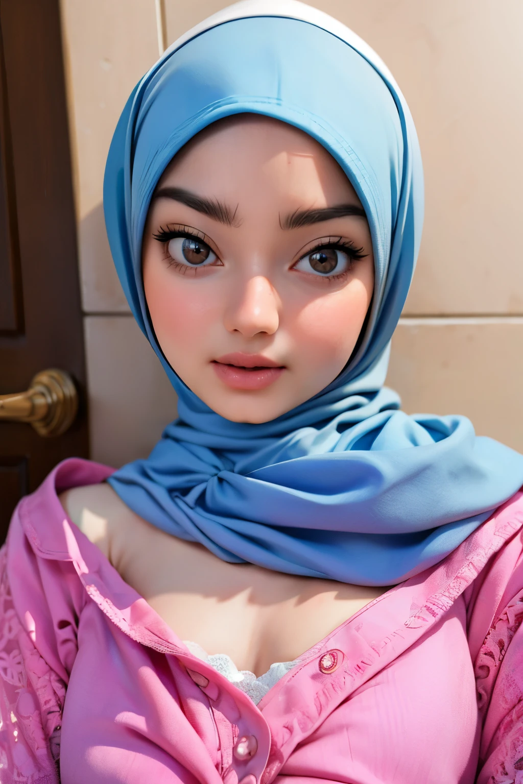 Chubby, ((Flat Chest)), Naked, Angry pose, Angry face, (((HIJAB MALAY GIRL))), masutepiece, High quality, UHD 45K, Realistic face, Realistic skin feeling , A Malaysia Lady, 51 years old, , Very cute and baby-like face, (((FLAT CHEST))), (MATRIX WORLD), ((look In front  at the camera and SADNESS)), ((())), (((CUTE GIRL))), ((PINK PASTEL LIPS)), ((BLUE PASTEL LACE)), ((CHUBBY)), ((UNDRESS)). Brown, Flat Chest, Nudity on Cherating beach,