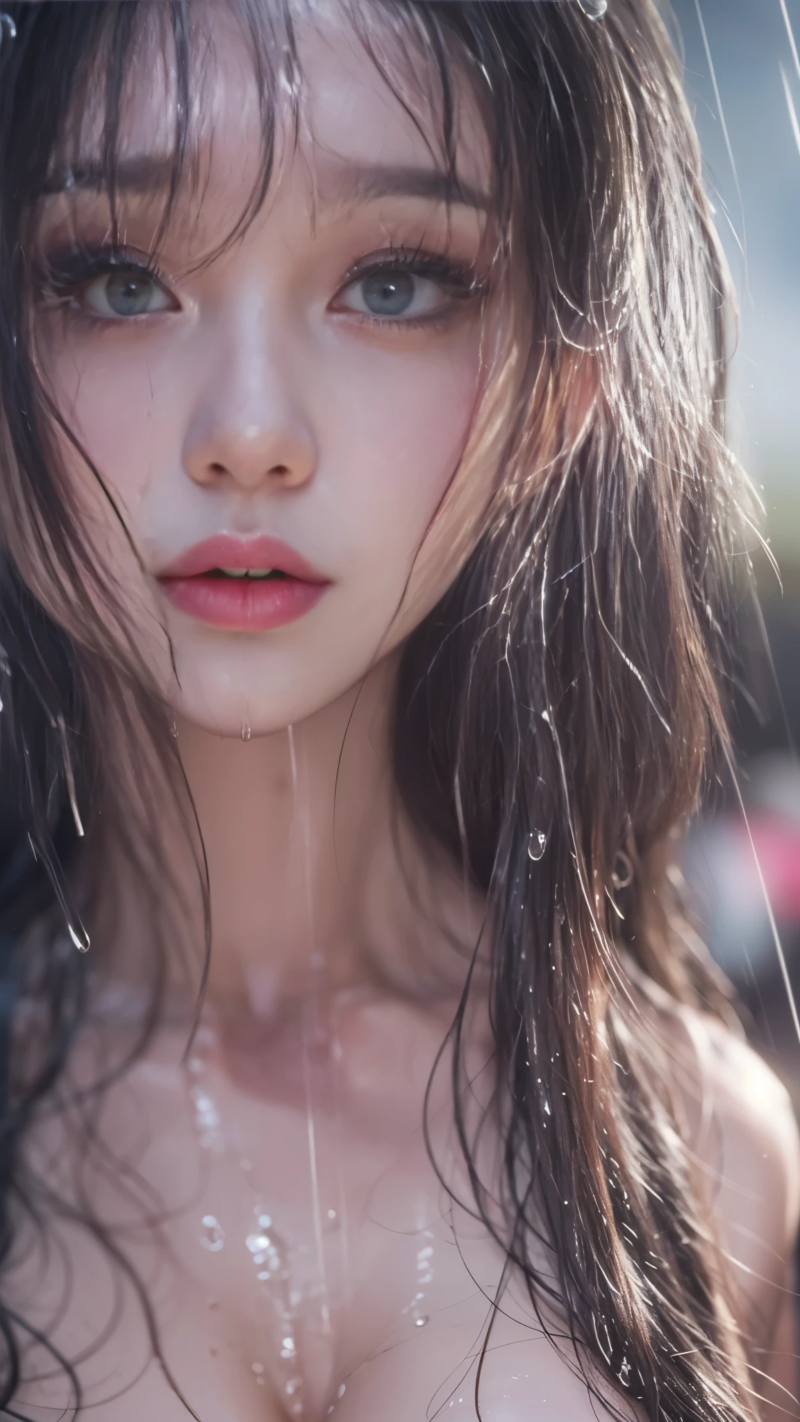 (best quality、Ultra Detailed、Practical、photoPractical:1.37)、(Correct anatomy:1.4)、A young beautiful woman in front of the camera、18 years old、Worn-out Kimono、Shocked expression、 ( That&#39;it&#39;Heavy rain:1.5)、Creating rain with the Motion Flow effect、My hair is wet、My whole body is soaked、Mine is wet、wet、Pornographic、Stimulates appetite、beautiful eyes、Beautiful and delicate lips、Long eyelashes、curls、Smooth skin、Fits the body、Bright Eyes、Shiny lips、sexy curves、Passionate、provocation、Seductive pose、soft light、romantic atmosphere、Subtle shadows、Intense colors、charming light、High contrast、Pornographicism、 intimate atmosphere、sweet、、joy、Pornographic beauty、Sensations、Fluid Movement、arousal、wetness、Characteristic gloss、wet skin、Fluid Movement、(Sexual release:1.4)、Dripping crotch、uncontrollable joy、 strong feeling、Fascinated moment, Hers was wet with body fluids、 The best quality、