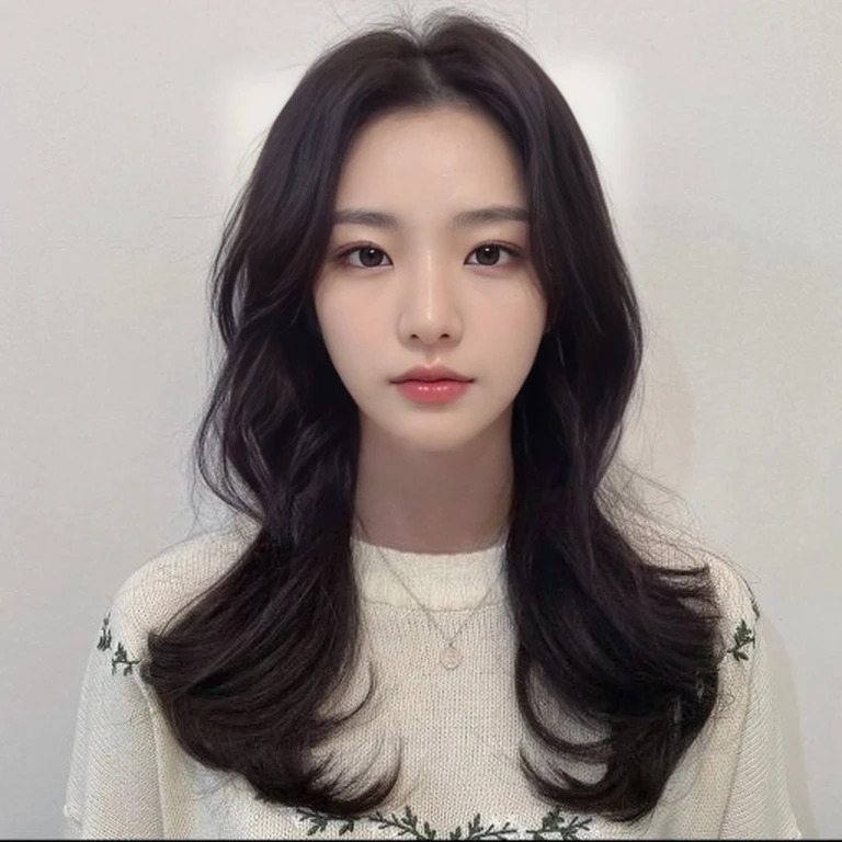 Best Quality, 8k, Masterpiece, (Portrait: 1.3), (photo realistic:1.4), (hyper realistic:1.4), Sharp Focus, looking at viewer, (smoother lighting:1.1), (increase cinematic lighting quality:0.9), realistic lighting, backlighting, light on face, ray trace, (brightening light:1.2), (Increase quality:1.4), sharp detail, (best quality real texture skin:1.4), finely detailed eyes, black_eyes, finely detailed face, 25 year old Korean woman