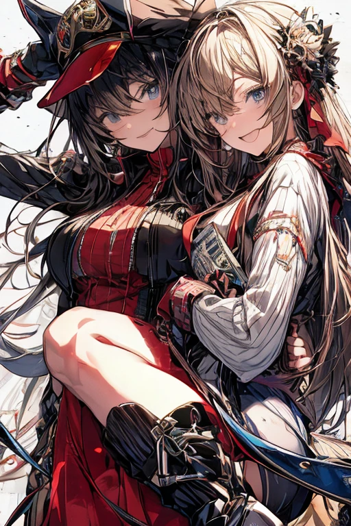 anime girl risque outfit yet cover skin, posing for photoshoot, masterpiece, best quality, high quality, wearing sunglasses near nose, one eye open, smiling