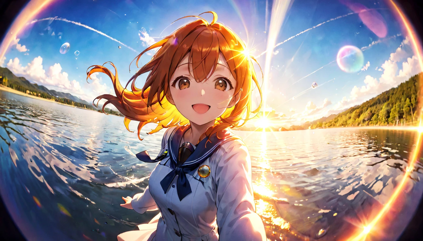 Happy Day、One Woman、Fisheye Lens、Solar flare、Lens flare