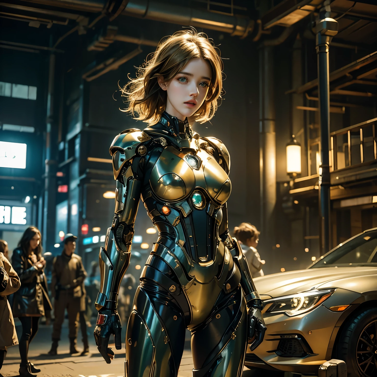 Rachel brosnahan's body defines thick cybernetic body parts.,Amber Heard, She breast size is M cup, full body, she very sexy, she have perfect body, she so beautifully,She have good eyes,She is full of charm, her poses are beautiful, close up ,blonde hair,green cloth set, close up,World collapse,apocalypse,wasteland