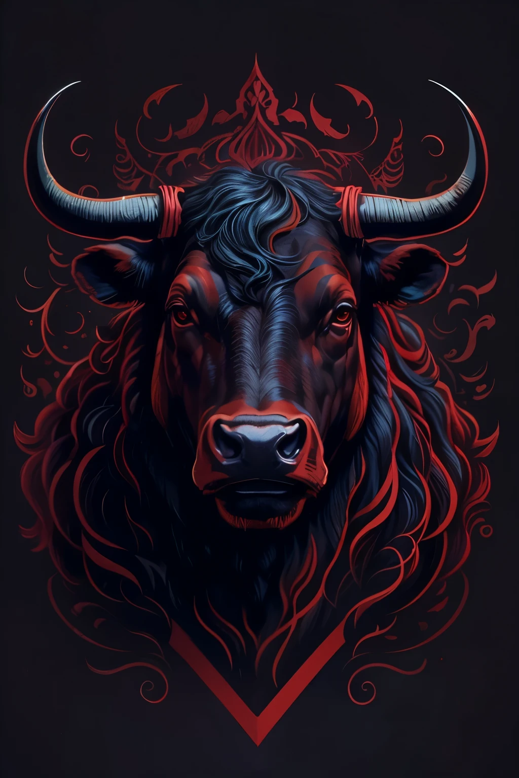 create a tattoo of a software engineer bull