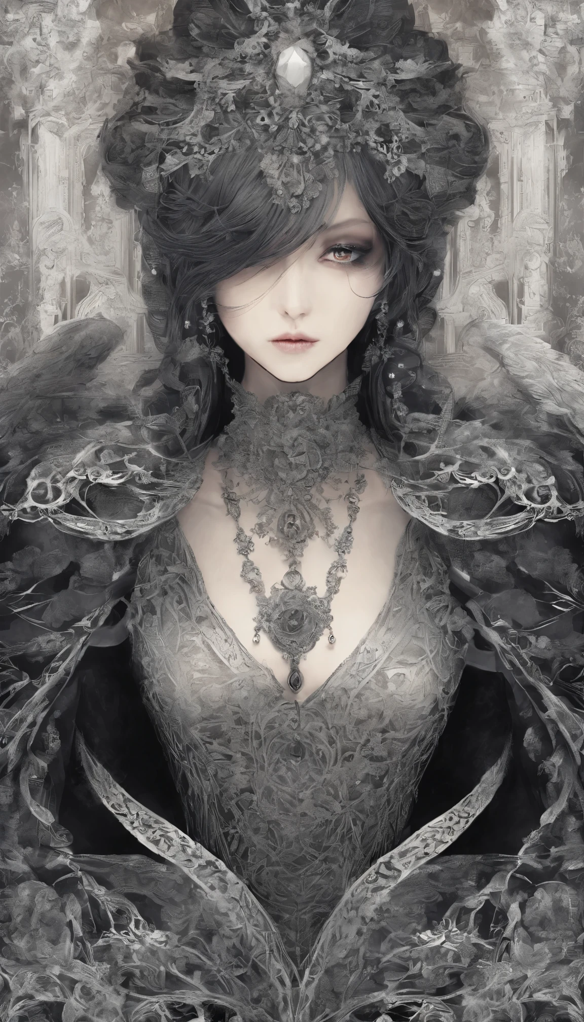 A pornographic girl wearing Chinese underwear，s the perfect face，Wearing black stockings，Wear stiletto heels，with tattoos，Perfect curvaceous body，full bodyesbian，Have on the street，CG，incredibly detailed