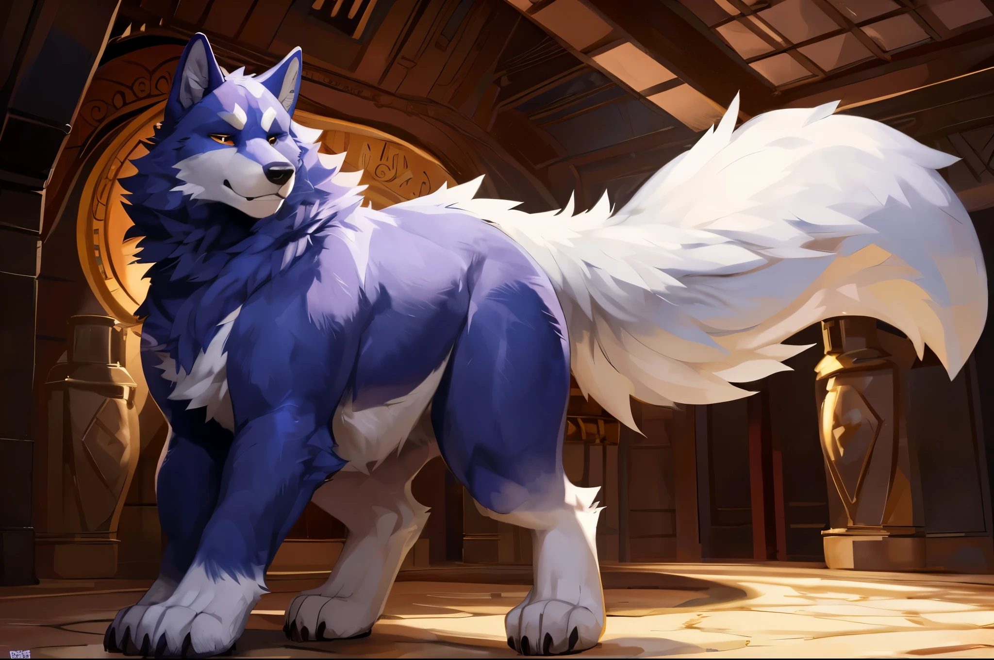 4k ultra quality, 4k full body view,(ultra high detailed body), wolf, detailed body,by mystikfox61, by glitter trap boy,feral paws, by bebebebebe,by morethreedee, by seibear,(thick thigh),(chubby thigh),thicc thigh,thick legs,chubby legs,thicc legs,massive butt,enomorous thigh,massive thigh,massive legs,thick lower legs,wide legs,(detailed thigh),(wide thigh),fluffy belly,furry belly,sharp nails,((sfw)),(ultra detailed face),detailed eyes,big tail,fluffy tail,(detailed tail),enomorous tail,bigger tail,huge tail,volumetric light,big lower belly,big paws,(thick paws),fluffy paws,furry paws,enomorous paws,animal focus, beast,standing,(bigger lower body),strong lower body,(long legs),front view,macro,giga,master works, super fine, 4k resolution, high quality, movie lighting, high picture detail,dark fantasy,beast creature,illusory engine, Masterpiece,shiny fur, ((((huge sheath anatomy, huge balls, hyper balls, feral, a lot of precum, lot of precumming, a lot of cum out of sheath))))