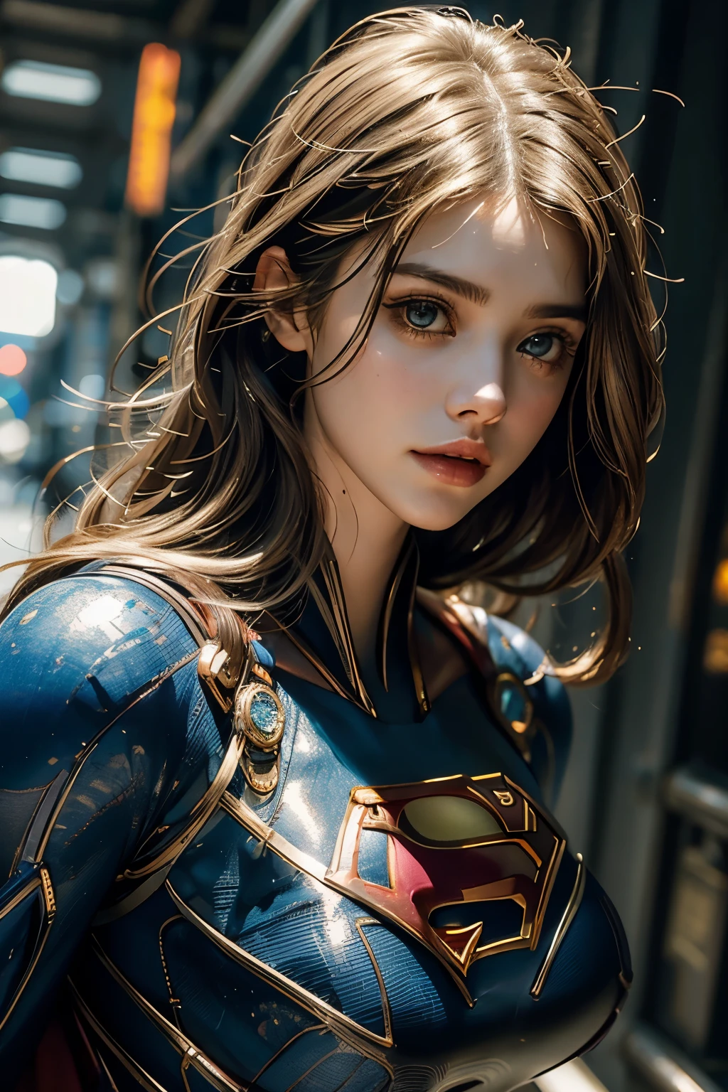 ALEXANDRA DADDARIO'S BODY defines thick cybernetic body parts.,Amber Heard, She breast size is M cup, full body, she very sexy, she have perfect body, she so beautifully,She have good eyes,She is full of charm, her poses are beautiful, close up,(((Supergirl outfit))), Supergirl
from DC Comics,8k,correct face,beautiful face,A beautiful sight,sparkling eyes,((Half body photograph)), ((close up)) (portrait)) bust,blonde hair