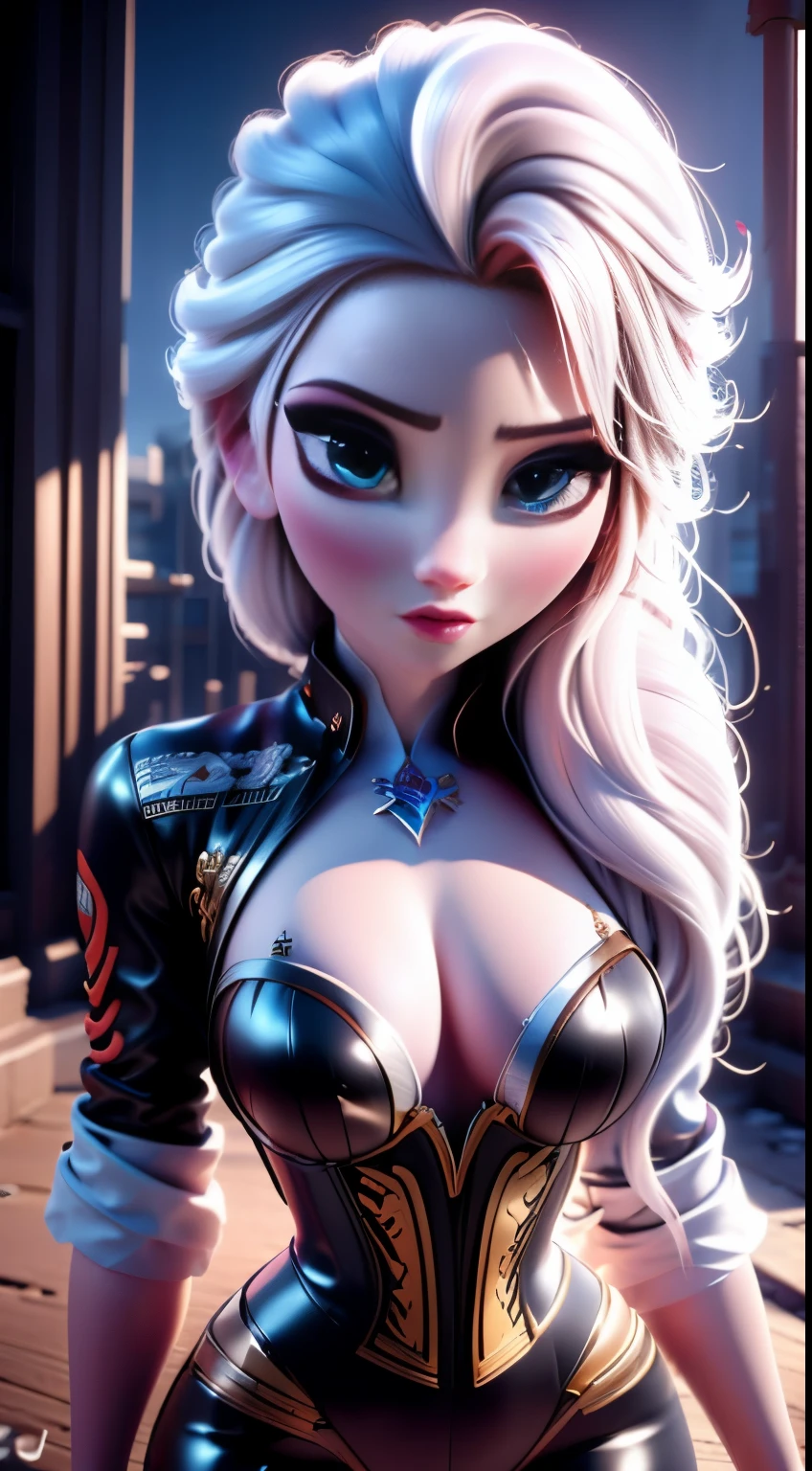 (elsa frozen-rose quartz SU mezclando modelos .) (ultra FUSION) Highly detailed CG unity 8k wallpaper, style shot, complex, high detail, dramatic, highest quality movie still image, very detailed, masterpiece, best quality, character design, Elsa, Elsa from Frozen,Pink Diamond fusion (( Dark style)), realistic ultra-detailed rendering style, natural light, sharp character design, (hard focus, 8k), (((natural skin texture))), 8k textures, soft cinematic lighting, adobe lightroom, dark room, hdr, Sophisticated, Elegant, Rich Detail, Sharp Focuilm Look) )), Soothing Tones, Detail Frenzy, Intricate Detail, Super Detail, Low Contrast, Soft Film Lighting, Dull Colors, Exposure Blending, HDR, Fade, 35mm, f/1.4, ISO64, f16, 25 sec.