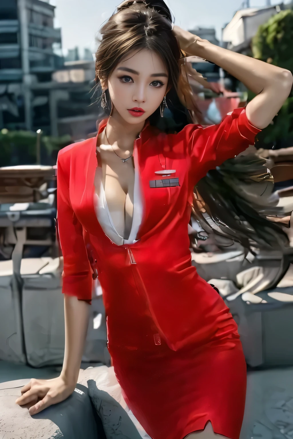 Natural neck shape、Beautiful Skin、necklace