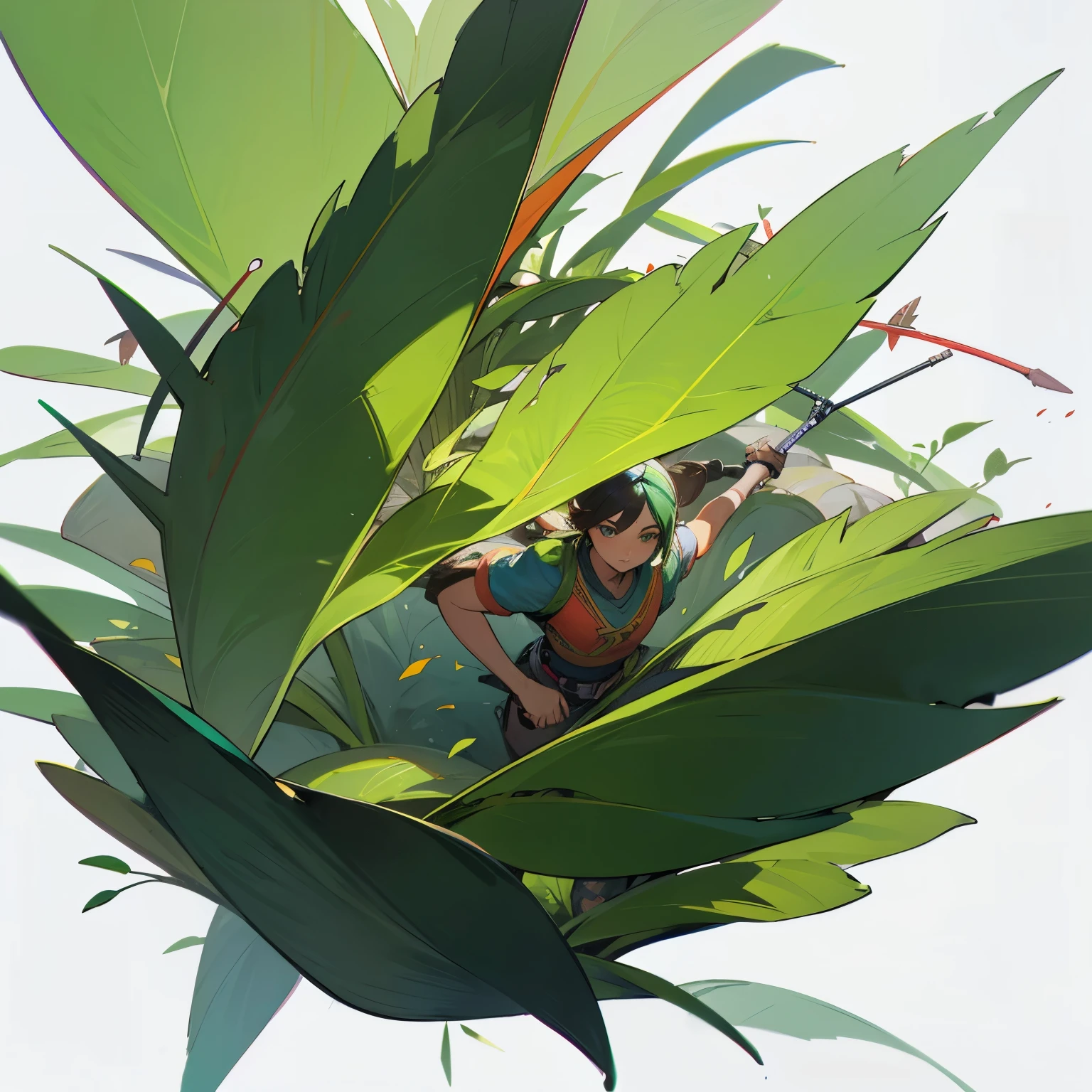 Gambar air di atas daun keladi