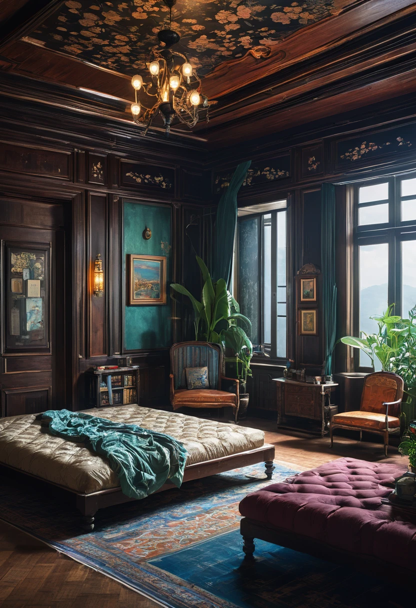 A mysterious room where fiction and reality mix、living、Detailed Images