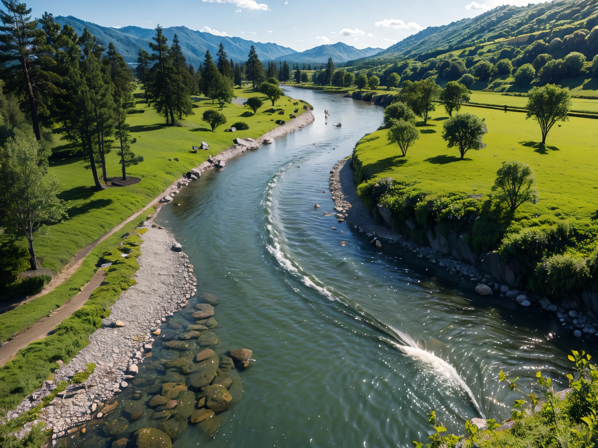 a river