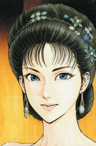 {best quality}, {very aesthetic}, {ultra-detailed}, {best illustration},NSFW,mature female,Perfect Face,Suikoden,Mrs. Lin,{full_nude},{full_body},big breast,big nipple,Sweating,Pubic hair of the same color as the hair,Eyes downcast,Looking at the male genitalia,skinny, Undressing, sex,Blowjob,Male genitalia covered with pubic hair,She is sucking a man's penis with a disgusted look on her face., Mouth covered in semen,girl sit on the bed,chinese traditional style bed,