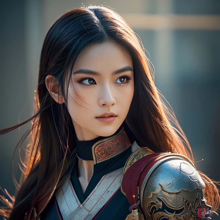 ulzzang-6500-v1.1,(Masterpiece, BestQuality:1.3),(Top image quality,8K,masterpiece:1.3),Realistic high-quality photos, Cinematic Light, Photorealistic, Super beauty、(femele ninja:1.3), Extremely agile warrior, fitness, intricate-detail, Red Ninja Costume, two swords, Japanese 20 year old girl, (Large Brest:1.3)