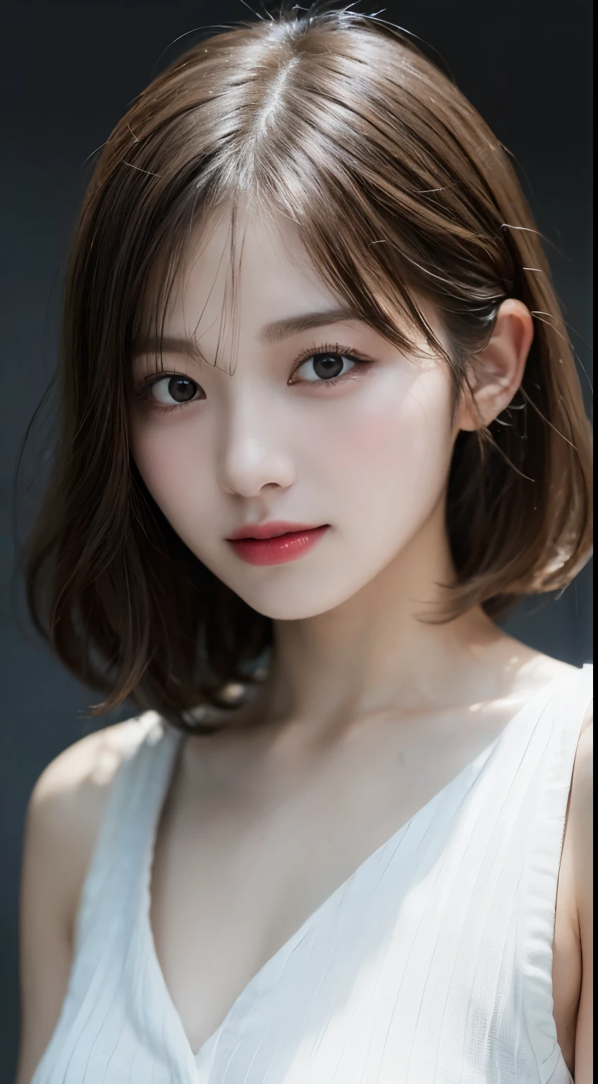 Random Pause, Mix 4, (8k, RAW Photos, highest quality, masterpiece: 1.45), (Realistic, Photorealistic: 1.37), One Girl, cute, Laughter, Professional Lighting, Plain,Photon Mapping, Radio City, Physically Based Rendering, Gradient Blonde Hair, Gray Hair, Very short hair,Gal,good looking, small breasted girl:1.5,In underwear:1.4,highest qualityの写真, High resolution, 1080p, (clear face), (Detailed facial depiction), (Detailed description of the hand), (masterpiece), Vibrant, Extreme light and shadow, Messy Hair, masterpiece, Rich details, (Detailed facial features), (highest qualityの写真), (masterpiece), (Finely tuned), dual、Look in front of you, Thin clavicle,Simple white background