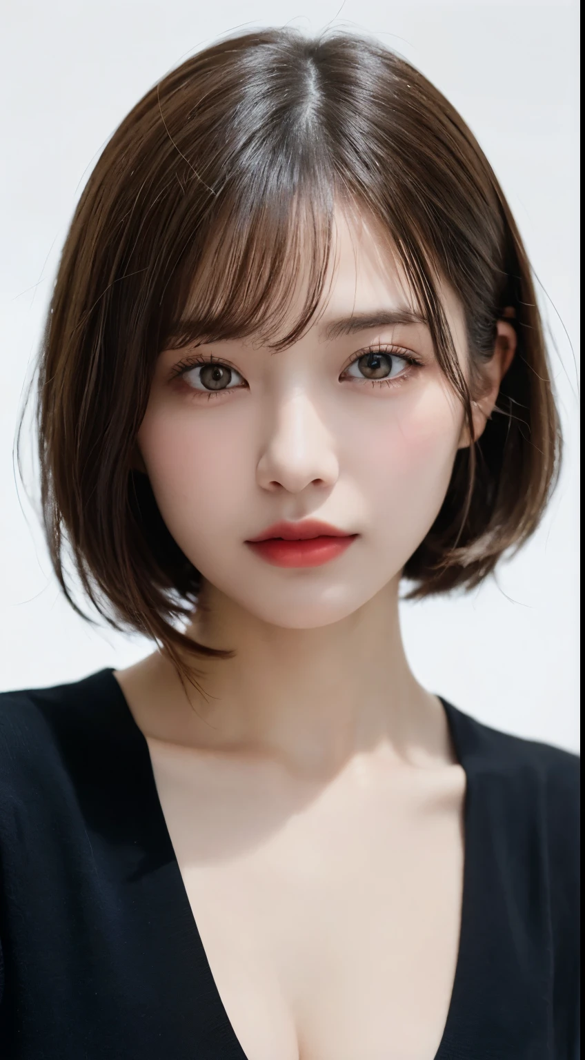 Random Pause, Mix 4, (8k, RAW Photos, highest quality, masterpiece: 1.45), (Realistic, Photorealistic: 1.37), One Girl, cute, Laughter, Professional Lighting, Plain,Photon Mapping, Radio City, Physically Based Rendering, Gradient Blonde Hair, Gray Hair, Very short hair,Gal,good looking, small breasted girl:1.5,In underwear:1.4,highest qualityの写真, High resolution, 1080p, (clear face), (Detailed facial depiction), (Detailed description of the hand), (masterpiece), Vibrant, Extreme light and shadow, Messy Hair, masterpiece, Rich details, (Detailed facial features), (highest qualityの写真), (masterpiece), (Finely tuned), dual、Look in front of you, Thin clavicle,Simple white background
