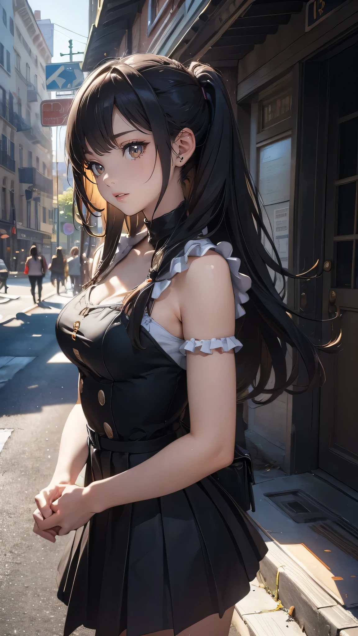 high school girl,(random pose),(Thin type),(large breasts),(random hairstyle),(Highest image quality, (8K), Ultra-realistic, Best Quality, High quality, High Definition, high quality texture, high detailing, Beautiful detailed, fine detailed, extremely details CG, Detailed texture, realistic representation of face, masterpiece, presence)
