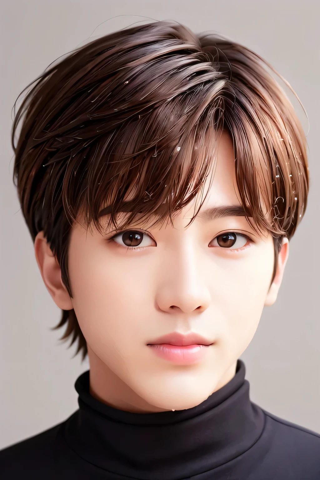 1 male、high quality、masterpiece、4k、Blurred feeling、Realistic Skin、(head shot:1.45)、(Splash:1.23)