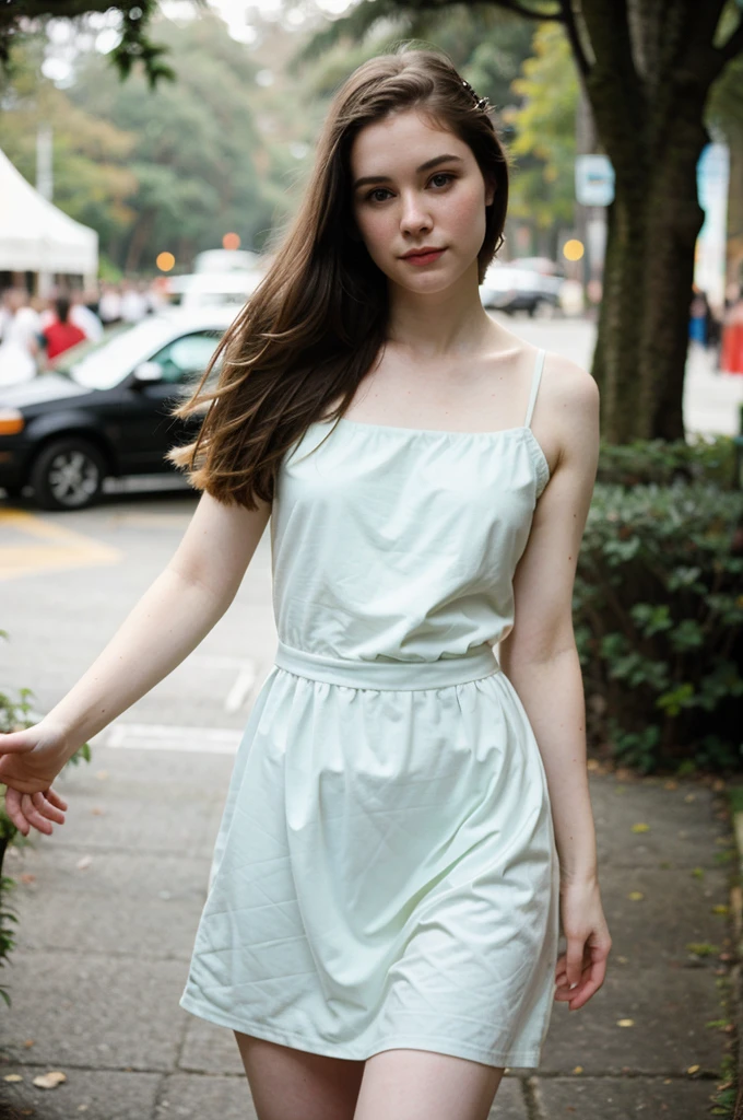 foto polaroide, foto noturna, foto de 24 anos.oh beautiful woman, Pale skin, Bokeh, desfoque de movimento, em um lindo vestido preto , foto realista em 8k