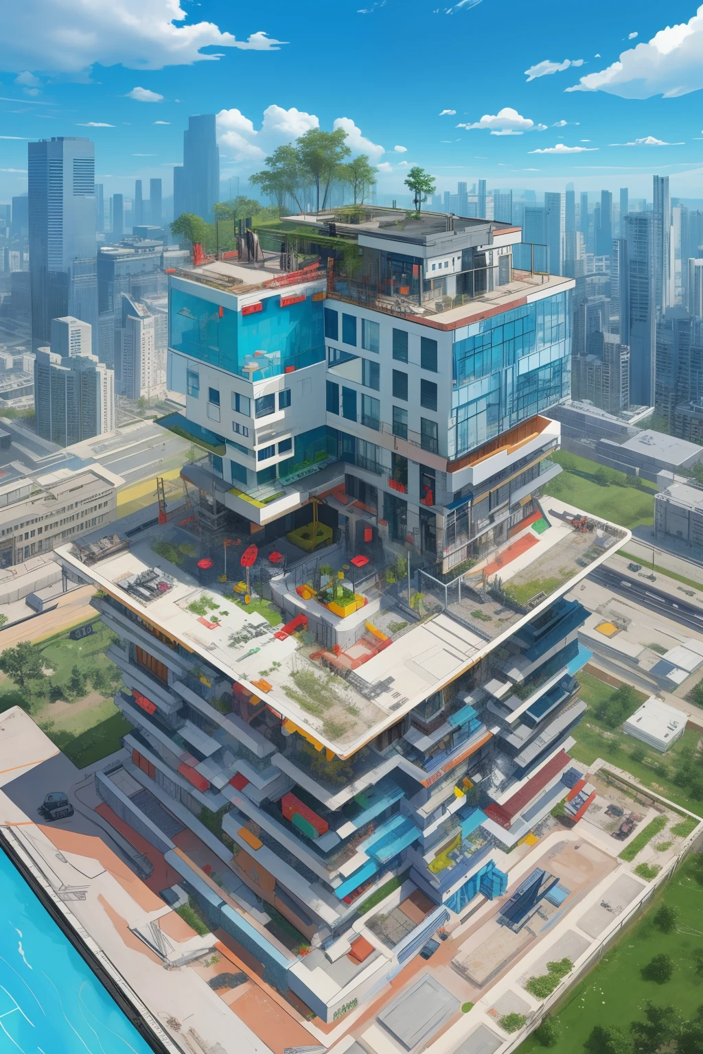 construcciones colosales y futuristas en concreto