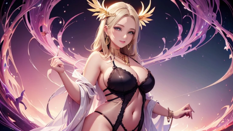 Mature Woman、Sensual curves、bubble、お尻のmasterpiece, full body shot,Nightgowns and underwear, Captivating smile, Thick lips, chubby lips, blush, Watching the audience, Provocative expression, Beautiful hairstyle, Cleavage, Plump、Curvy Hips、Attractive face、Naughty face、Sexy Lingerie、An inviting gaze、Expressing emotions、Sexy underwear、Large breasted women, Bare shoulders, Golden Hair, colored feather, Metal ornaments, colored Flowers, particle, Light, (masterpiece, highest quality, highest quality, Official Art, Beautiful and aesthetic:1.2), (1 girl:1.3), very detailed,(Fractal Art:1.1),(colorful:1.1)(Flowers:1.3),Most detailed,(Tangled:1.2), (Dynamic pose), (Abstract background:1.3), (Glowing Skin), (Many colors :1.4), ,(Earrings:1.4), (feather:1.4),masterpiece, 30~40 years, Various hairstyles,goldのヘッドバンド,Ample breasts,Convex butt,Greek clothing,Tulle covers the chest area,Perfect balance, Detailed details of the garment,marble,cinematicLighting, Film Grain, contrast of Light and dark,High Detail, (((Erotic see-through lingerie set)))、(((Gorgeous Accessories))))、Lift your butt, Angle from below, (((NSFW:1.2)))、Openwork decoration,(((See-through dress)))、(((Anatomically correct body))) ,Exposed breasts、(((Panting face)))、(((R-18)))、 Cowboy Shot, 1 girl, (High resolution), (8k), (very detailed), Perfect Face, nice eyes and face, (((highest quality))), (Very detailed), Detailed face and eyes, Beautiful Eyes,(((Sexy pose,Beautiful eyes、Clear double eyelids、(((super luxurious background)))、Wide eyes,gold,diamond,gem,Body Chain,Luxury accessories