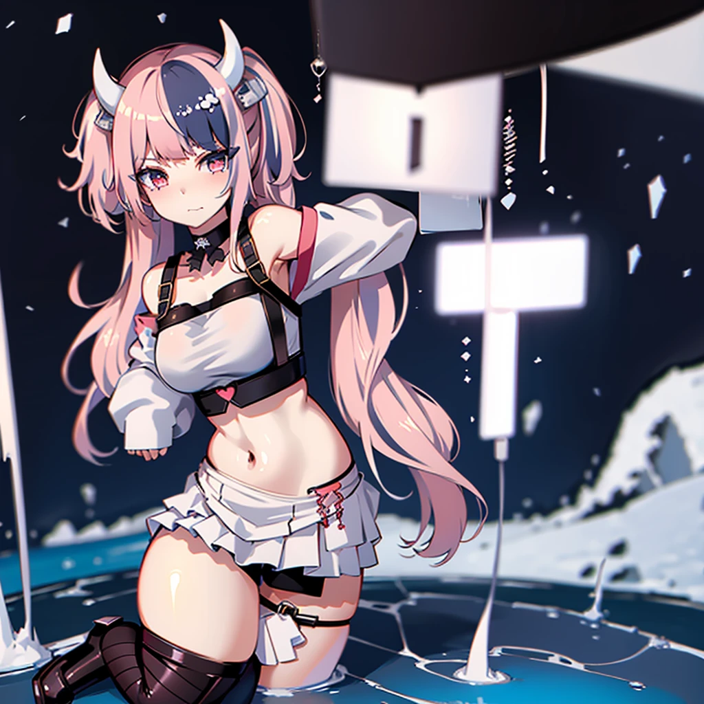 anime girl with horns and a white top posing for a picture, best anime 4k konachan wallpaper, seductive anime girl, smooth anime cg art, from the azur lane videogame, anime style 4 k, anime waifu, digital anime art, beautiful anime girl, nightcore, beautiful alluring anime woman, waifu, (anime styled digital art:1.1), (Nsfw, sexual intercourse:1)