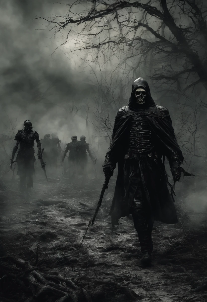 The dark army walks the burning earth
