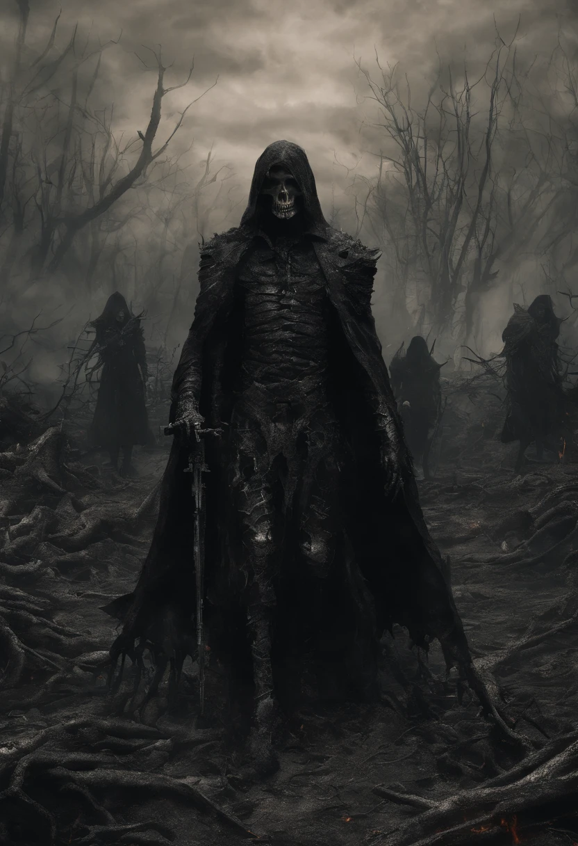 The dark army walks the burning earth