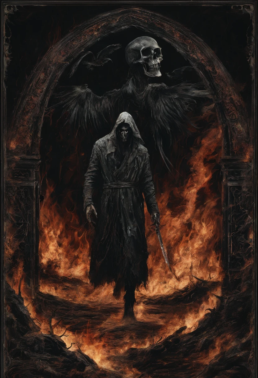 Death walks on the burning earth