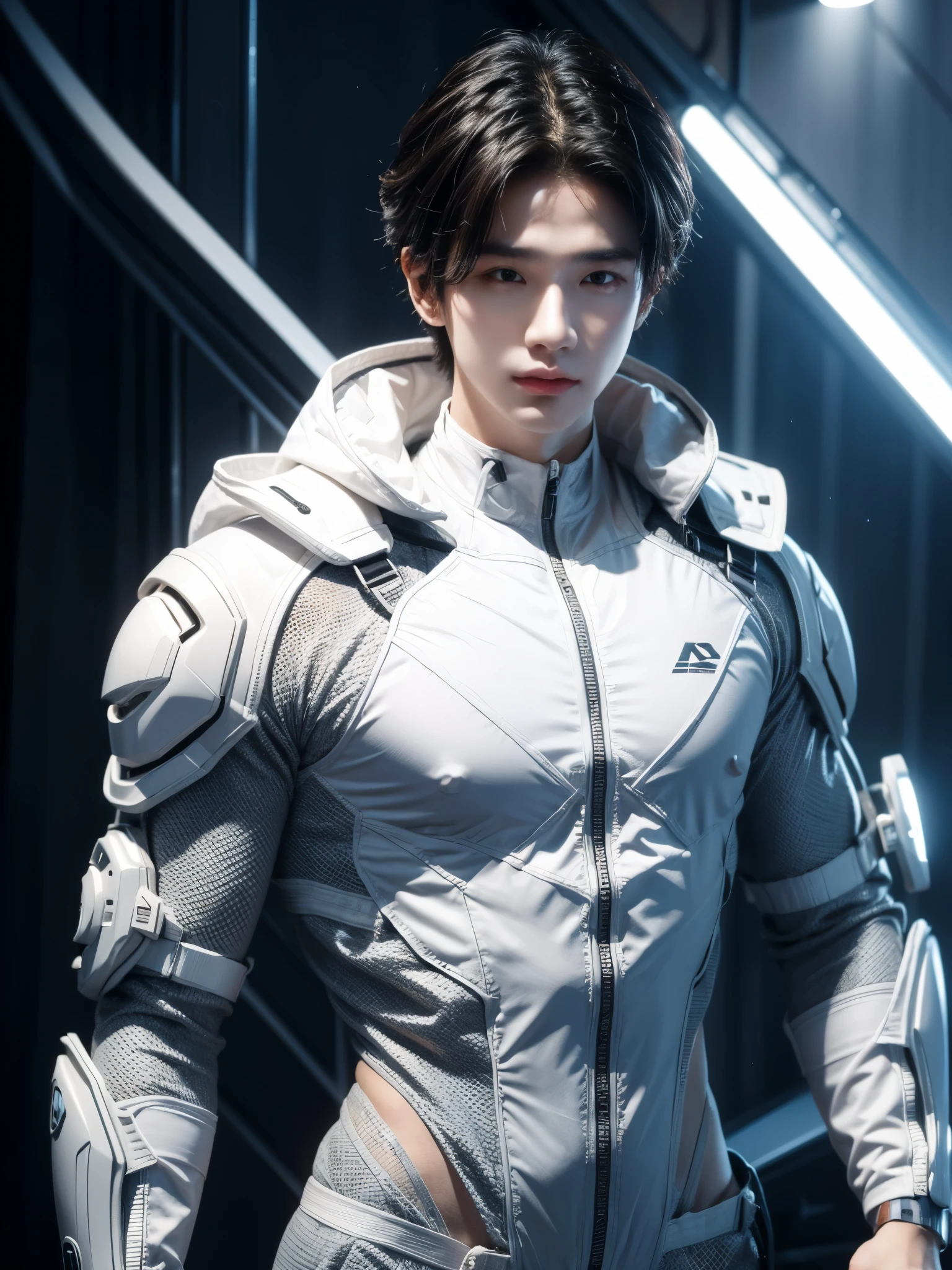 A close up of a person in a suit with a sword - SeaArt AI