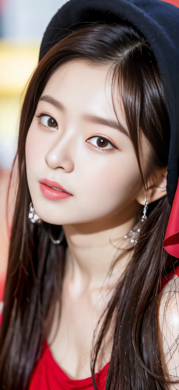 Wearing a red dress,Longing woman with veil on her head, Pastel portrait shot 8 K, Zhang Jingna, shaxi, yanjun cheng, Cute and delicate face, Practical. cheng yi, 8K Artgerm bokeh, ethereal beauty, Beautiful delicate face, Extremely beautiful face, cai xukun, Beautiful Chinese model, Pastel portrait, xision wu