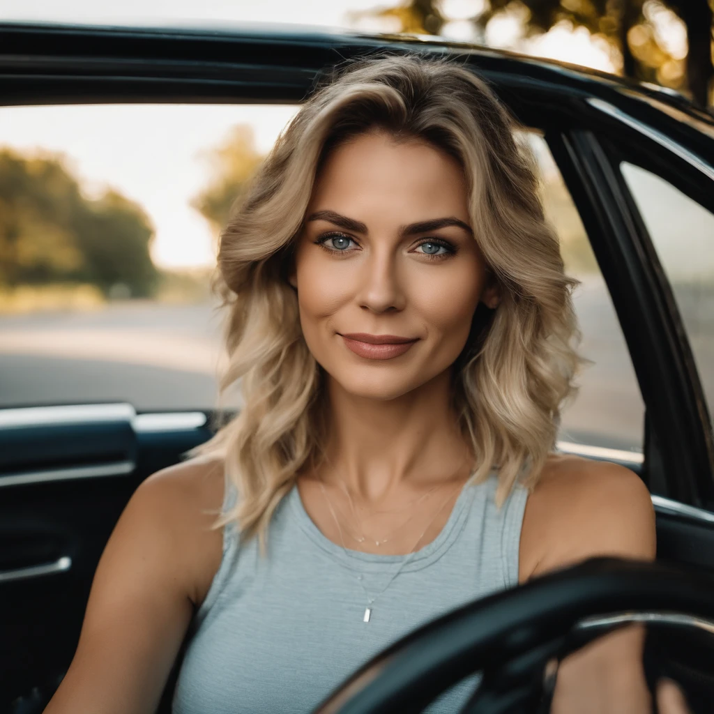 1️⃣ selfie of woman in car, shoulder length blonde with brown highlights and grey eyes wearing black tank top --ar 1:2
2️⃣ selfie of woman in car, shoulder length blonde with brown highlights and blue eyes wearing black tank top --ar 1:2
3️⃣ selfie of an ugly woman in her car, bad photo taken with phone camera, she has shoulder length hair and some blonde highlights, dark brown eyes, wearing black tank top, she is not smiling, shot from the front, low angle --ar 1:2
selfie of an ugly woman in her car, dark blonde hair with highlights and blue eyes, wearing black tank top, 25 years old, photorealistic --ar 1:2