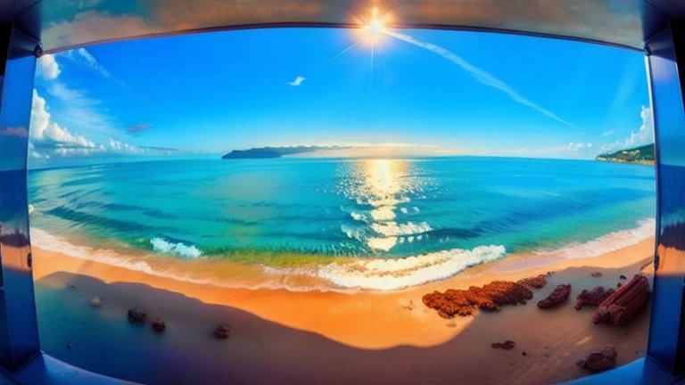 Beautiful ocean view overseas