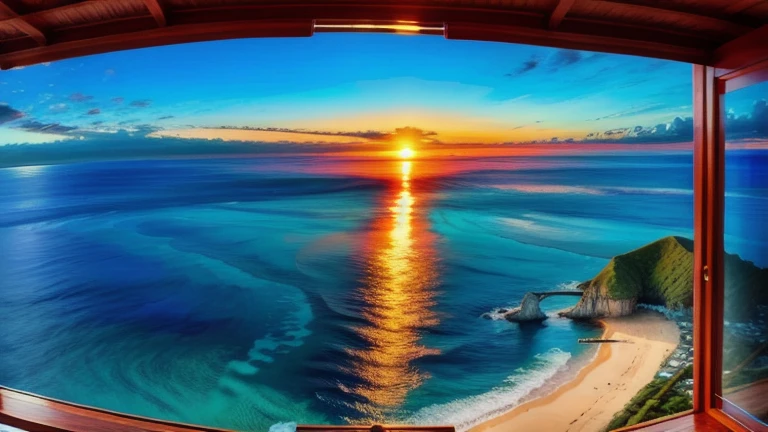 Beautiful ocean view overseas