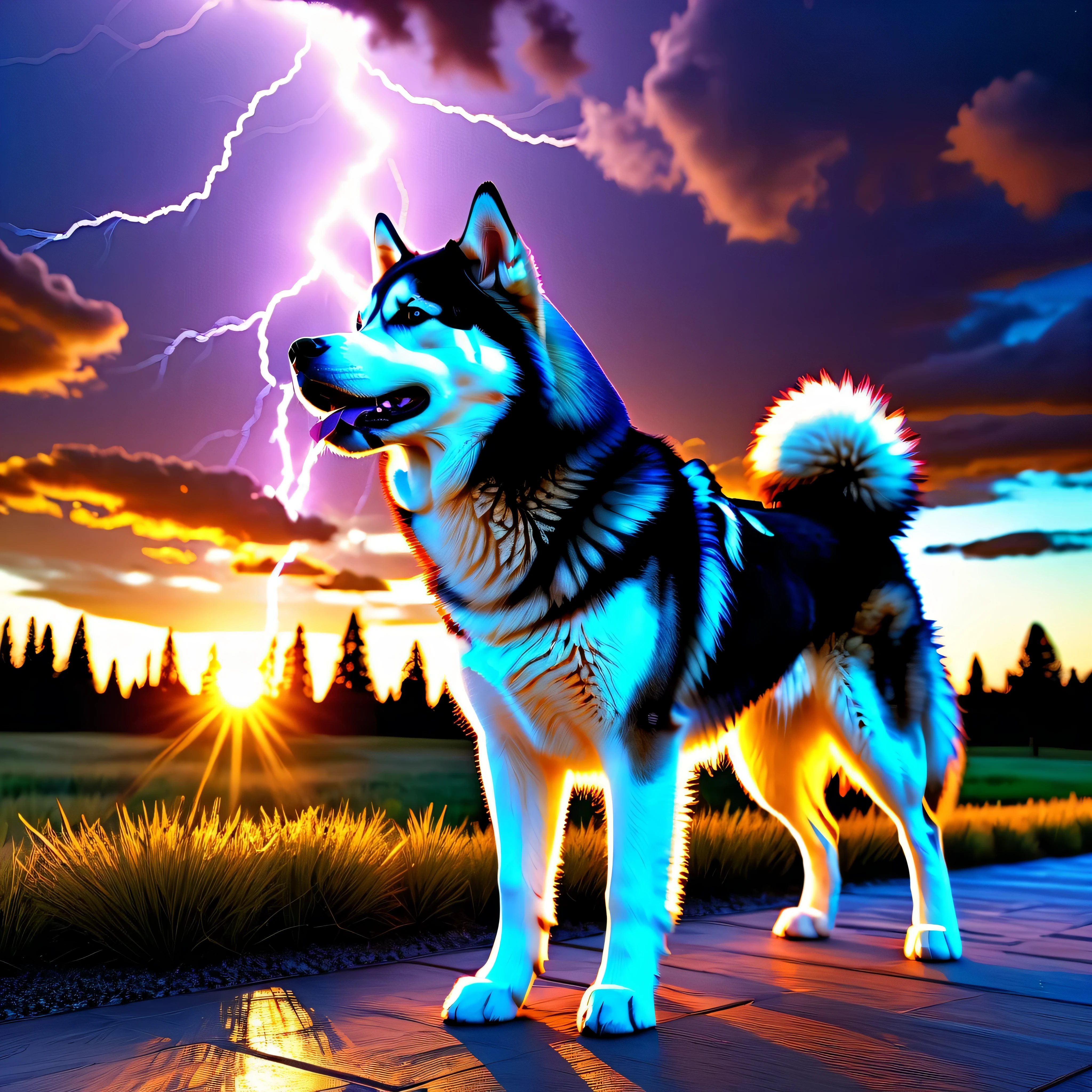 sunset "Husky Malamute howling" Masterpiece pillar_of_the_universe nature field deep path equirectangular optimal moon meticulously intricate ultra_high-details luminescence volumetric lightning contrast ultra_high-resolution ultra pro-Photorealistic ultra_high_quality ultra_sharp-focus accurate max perfection reflex graduated reflection extreme improved Octane-rendered opengl-shaders glsl-shader UHD XT3 DSLR UnrealEngine5 romm rgb pbr vivid sundrop color-coded shading volumetric Lightning contrast vivid backlight, cinematic sunlight, Saturate, reflection, --v 6 --s 1000 --c 20 --q 5