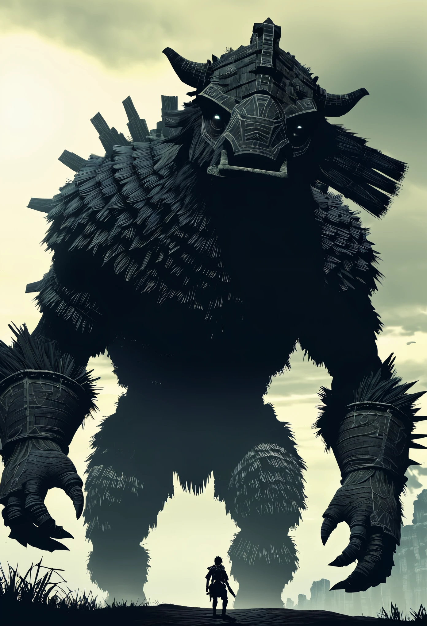 Wander protagonista do jogo shadow of The Colossus