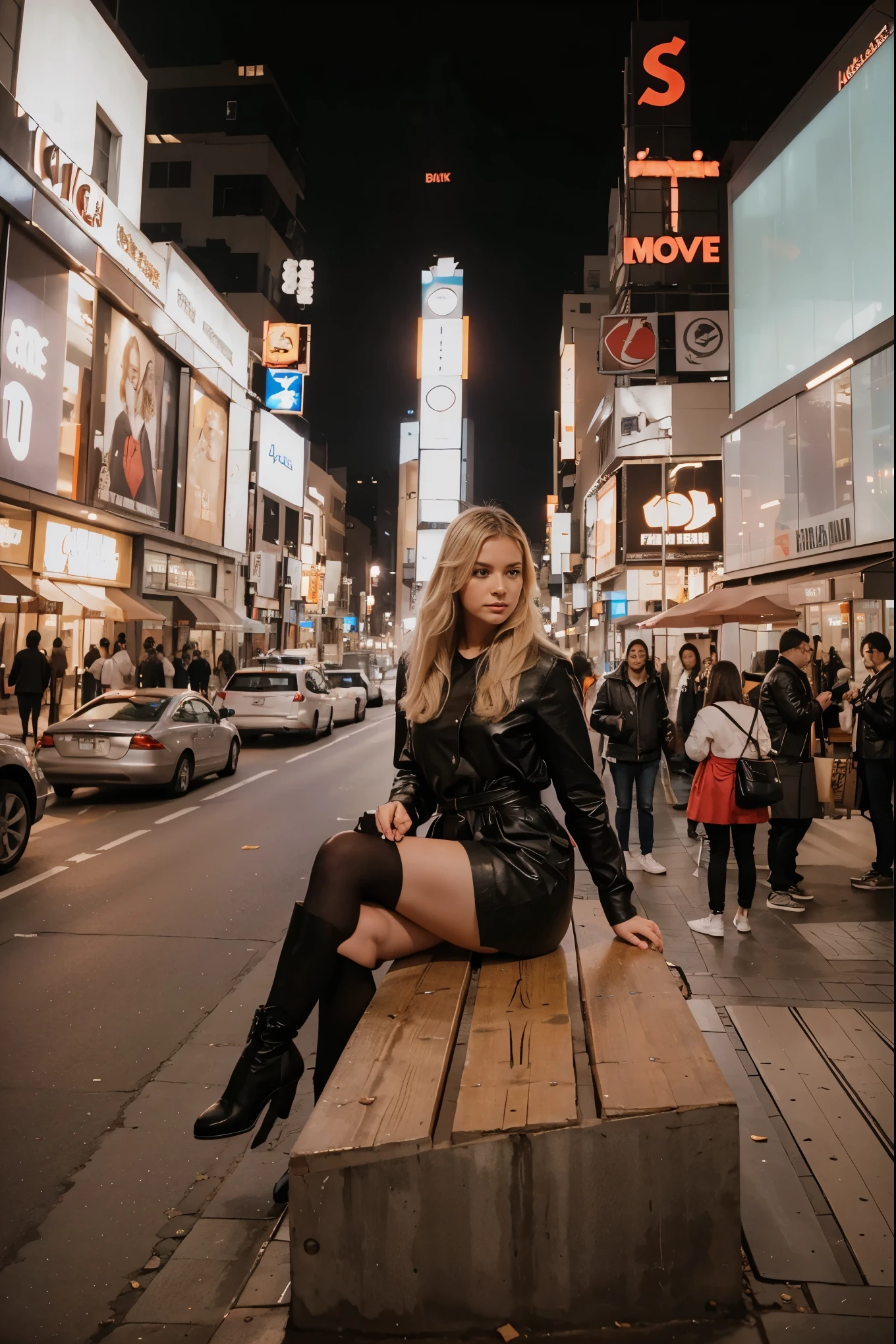 Make blonde Amanda in the same pose wearing an identical outfit in a setting exactly like the one in the photo, cabelo loiro, corpo malhado