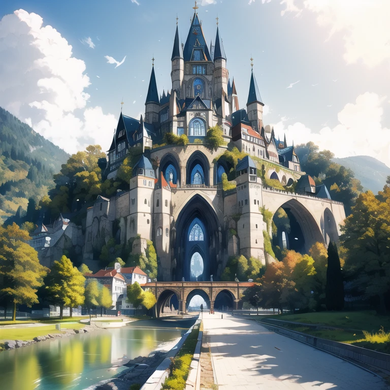 (Meisterwerk:1.2), best quality, hyperrealistischer Wirbel in einem Kreis, mitten auf der Reise,
