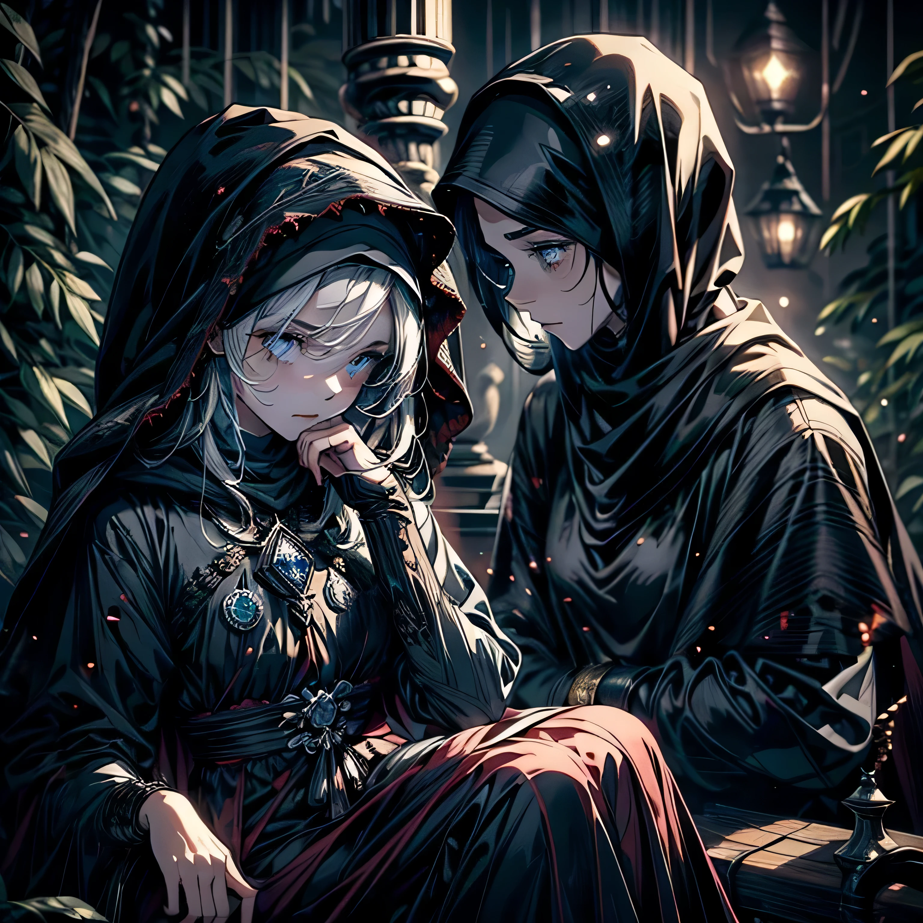 gorgeous, masterpiece, best quality, highres,4k, wallpaper, intricate, detailed, rpg, lord of the rings, vintage, dark room, indoor, poor, no money, small breast,kneel down prayer, Three Strand Braid hair, profile, not facing viewer.Muslim abaya,
Masterpiece, Best Quality, High Quality, 1 blind little girl, children, young girl, poor,cloth blindfold, wear black Muslim abaya, praying, Medieval style, cloth cover eyes, (surrounded by grey light),, (Darkness:1.8), Abstraction, Award-winning photography, Depth of field, HDR, Very detailed, Trending in art stations, Trending in CGsociety, Complex, High detail,(Masterpiece:1.2, Best Quality), (dark Lighting, Very Delicate and Beautiful), (Beautiful Detailed Face), (Detailed Face:1.2), gray dark hair, pale skin, pointy_ears, thorns
scar on hands, cross scar on body, sad face, innocent, not looking camera, looking to the ground, blindfold, not showing eyes, bonny, skinny body, small chest, great devoutness