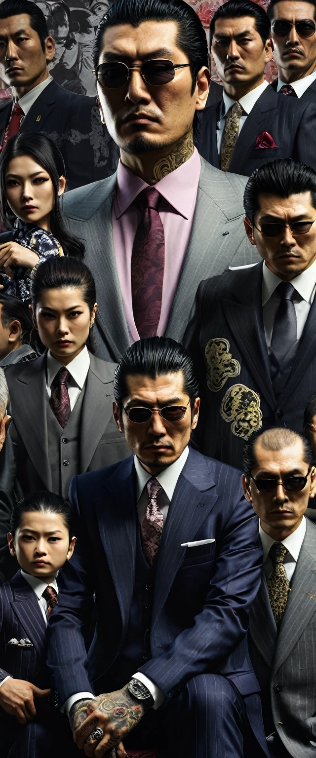 Yakuza, mafia family and boss