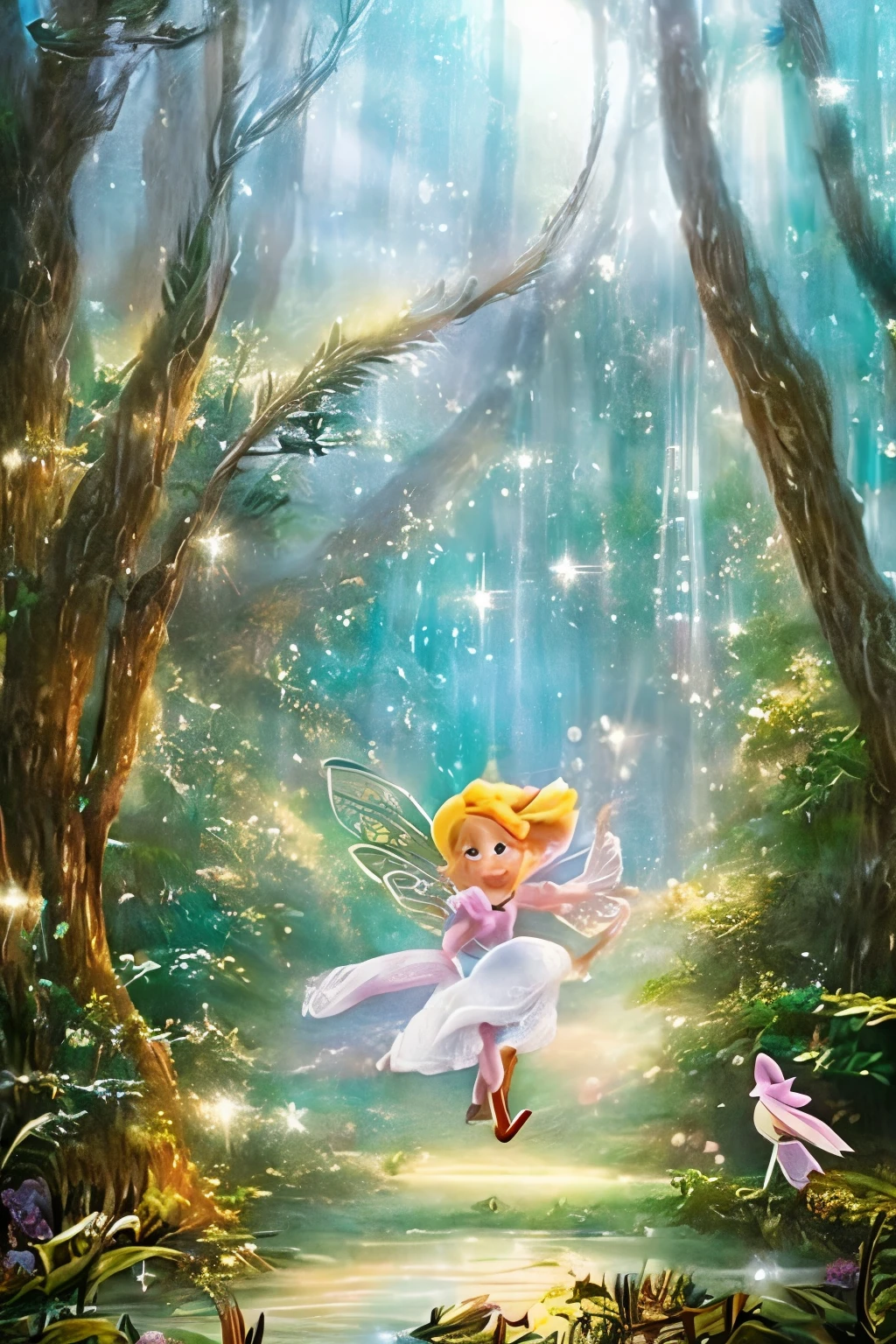 Having a dream，In my dream, I was a very small person.，A fairy in my dream，Chase Me，I&#39;m running away，Disney style