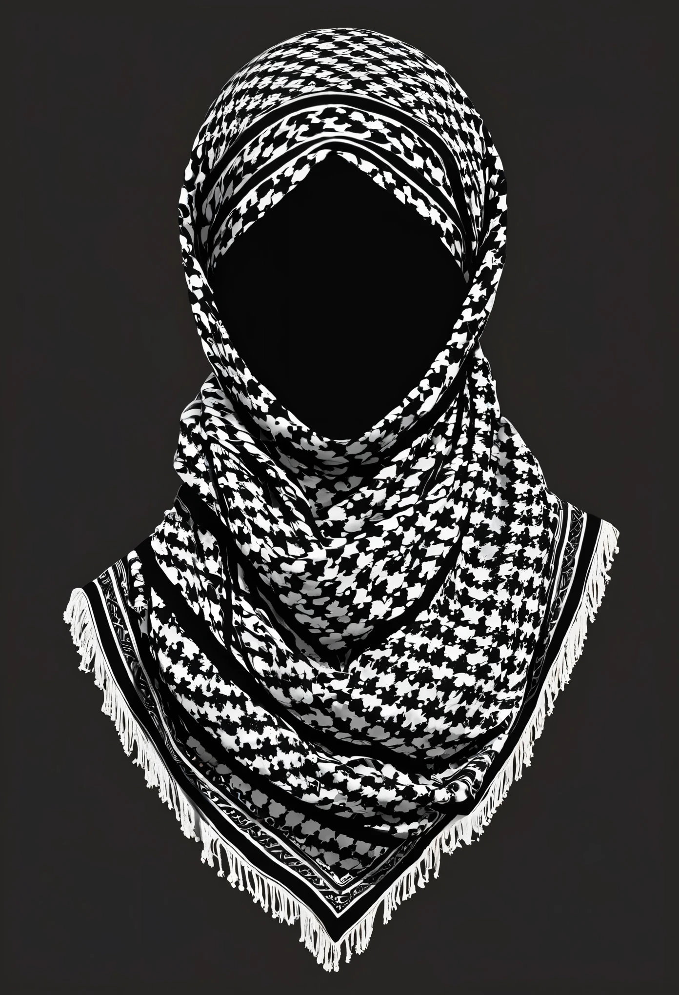 shilouette, keffiyeh, cartoon, shape of person