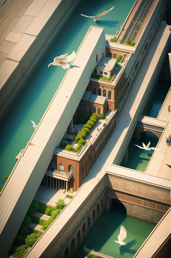 Trick Art、Escher、Bird&#39;s Eye View