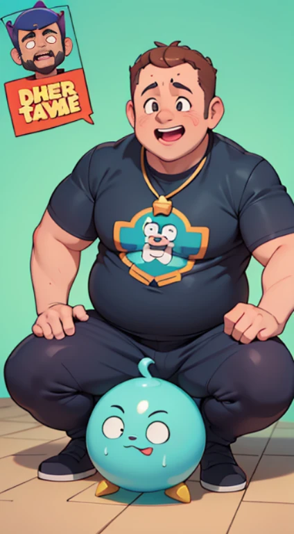 ((((Kevin James Actor and Comedian Overview)))), ele tem a idade 62 anos,(((A fat man electric giant character from the super Cell game Clash Royale))) arte conseitual hiper detalhada, arte premiada, fine and precise character construction. Obra prima. Ultra detalhada a imagem em 8k. The minute details of the image make it even more incredible to the viewer.                   sentido muito prazer, corpo muito suado, extreme sweating on the body gesturing talking expressing oneself with the hands. Big tongue laughing. Genital Masculino tamanho largo exagerado GG comprido e norme .Genital Masculino tamanho hiper longo, genital Masculino tamanho Gigantescos, genital Masculino tamanho anormal, genital Masculino super comprido, Grande porra, Gozar muito, Goza ).                   ejaculando exageradamente, Gozando sem limites, Jorrando jatos de esperma da glande peniana, 