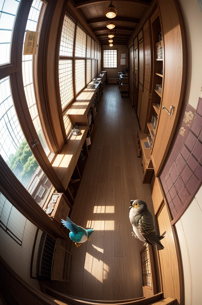 Trick Art、Escher、Bird&#39;s Eye View、Fisheye Lens、Japan風建築、Japan、Japanese style