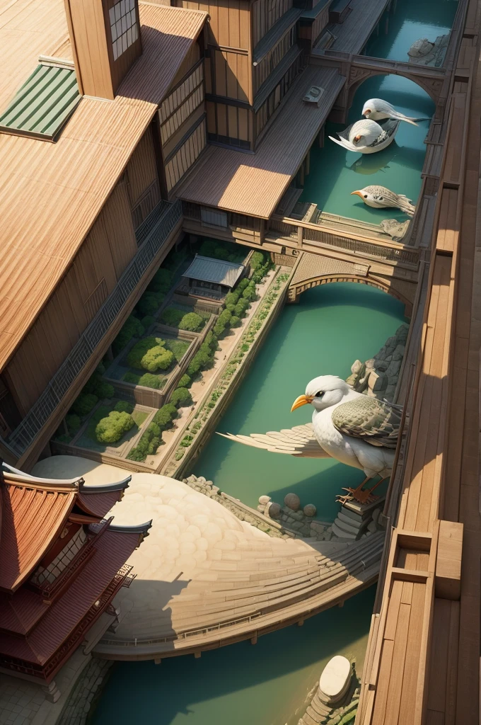 Trick Art、Escher、Bird's Eye View、Japan風建築、Japan、Japanese style