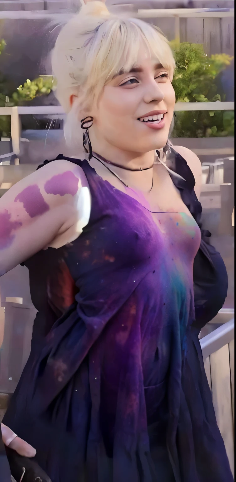 Holi colors on body, holi colors on dress